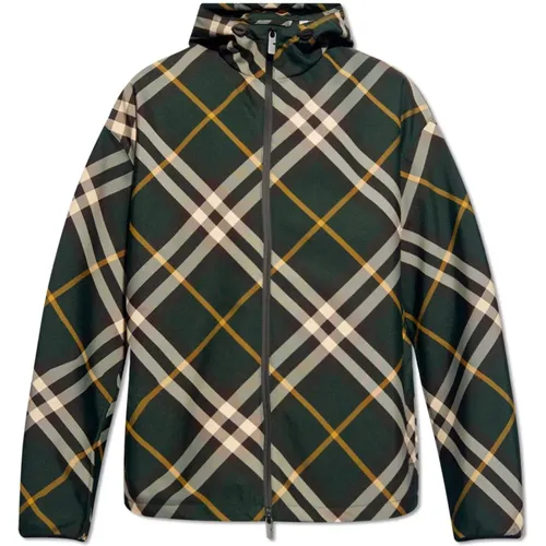 Checked jacket , male, Sizes: L - Burberry - Modalova