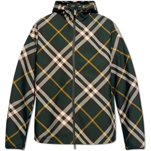 Checked jacket , male, Sizes: M, L, S - Burberry - Modalova