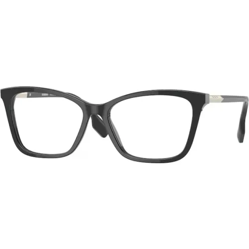 Stilvolle schwarze Kunststoffbrille , Damen, Größe: 55 MM - Burberry - Modalova