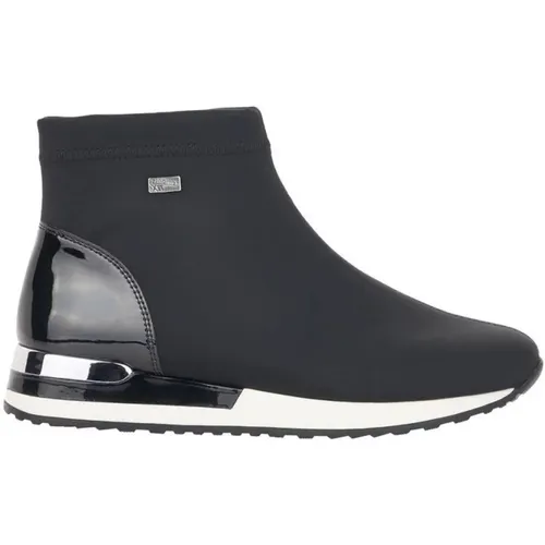 Schwarze Casual Stiefeletten , Damen, Größe: 38 EU - Remonte - Modalova