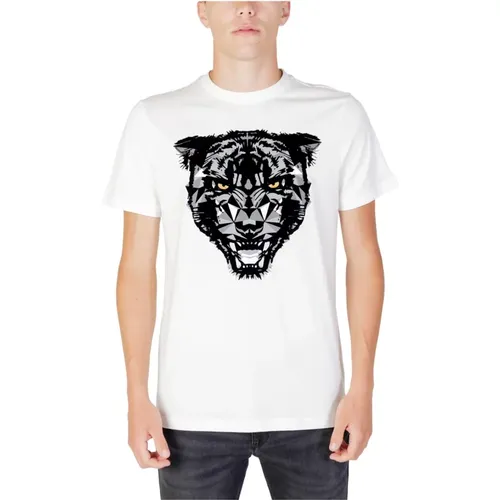 Weißes Print T-Shirt für Männer , Herren, Größe: L - Antony Morato - Modalova