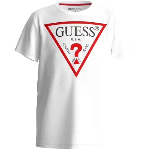T-Shirts,Triangle Logo T-shirt - Guess - Modalova