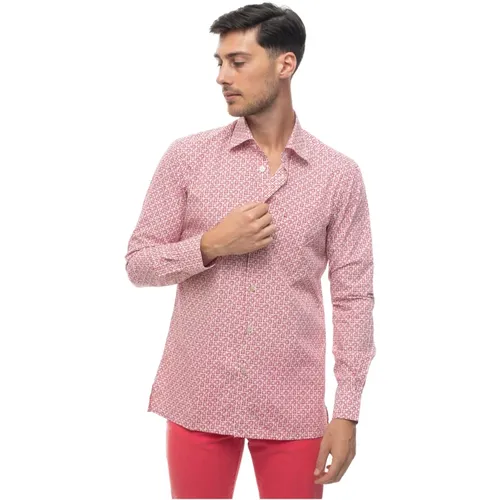 Casual Checkered Shirt , male, Sizes: M, L - Kiton - Modalova