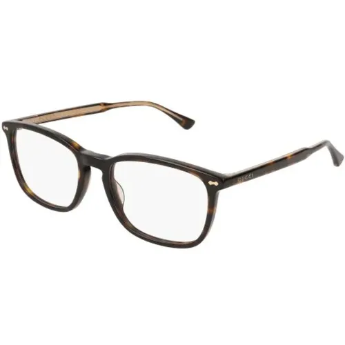 Gg0188O Havana Transparent Glasses , unisex, Sizes: 53 MM - Gucci - Modalova