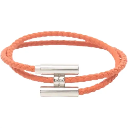 Pre-owned Leather bracelets , female, Sizes: ONE SIZE - Hermès Vintage - Modalova