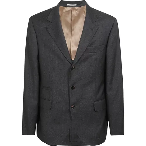 Men's Clothing Blazers Grey Aw22 , male, Sizes: XL - BRUNELLO CUCINELLI - Modalova