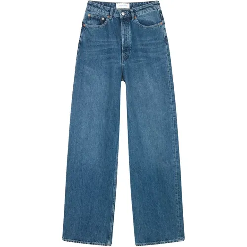 Loose Fit Wide Leg Jeans , female, Sizes: W28 - Samsøe Samsøe - Modalova