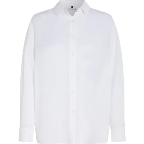 Klassisches Weißes Hemd für Damen - Tommy Hilfiger - Modalova