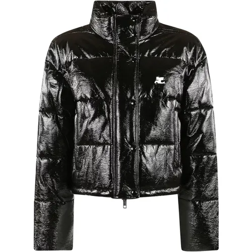 Vinyl Puffer Jacket , female, Sizes: L, M - Courrèges - Modalova