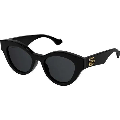 Cat eye sunglasses with GG logo , female, Sizes: 51 MM - Gucci - Modalova