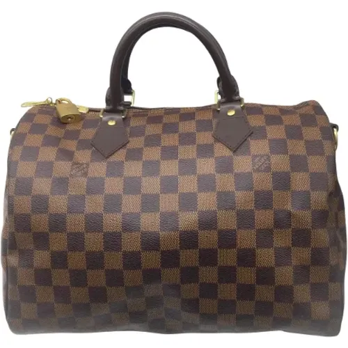 Braune Leder Louis Vuitton Speedy 30 Satchel Tasche - Louis Vuitton Vintage - Modalova