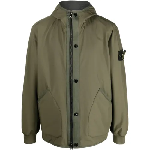 Hooded Technical Jacket , male, Sizes: XL - Stone Island - Modalova