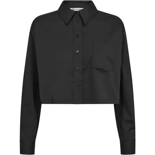 Cottoncc Crisp Crop Shirt Blouse , female, Sizes: M, S, XL, L - Co'Couture - Modalova