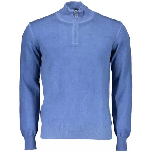 Eleganter blauer Halb-Zip-Pullover - North Sails - Modalova