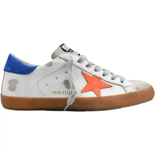 Weiße Braune Superstar Sneakers , Herren, Größe: 43 EU - Golden Goose - Modalova