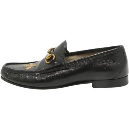 Pre-owned Leather flats , female, Sizes: 9 1/2 UK - Gucci Vintage - Modalova