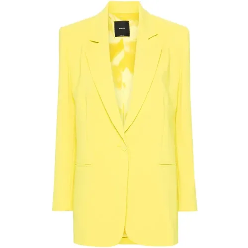 Crepe Jacket , female, Sizes: 2XS, S, M - pinko - Modalova