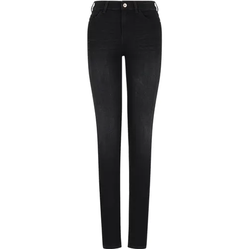 Contemporary High-Waisted Skinny Jeans , female, Sizes: W27, W29 - Emporio Armani - Modalova