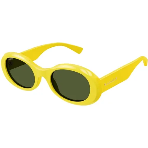 Oval Acetate Frame Sunglasses in , female, Sizes: 52 MM - Gucci - Modalova