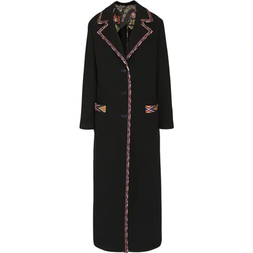 Single-Breasted Coats , female, Sizes: XS - ETRO - Modalova