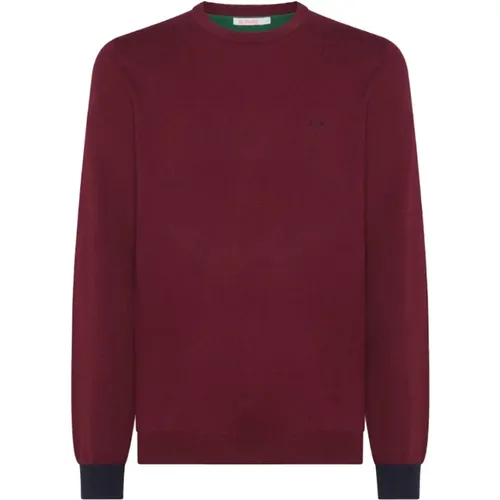 Contrast Elbow Sweater , male, Sizes: 3XL - Sun68 - Modalova
