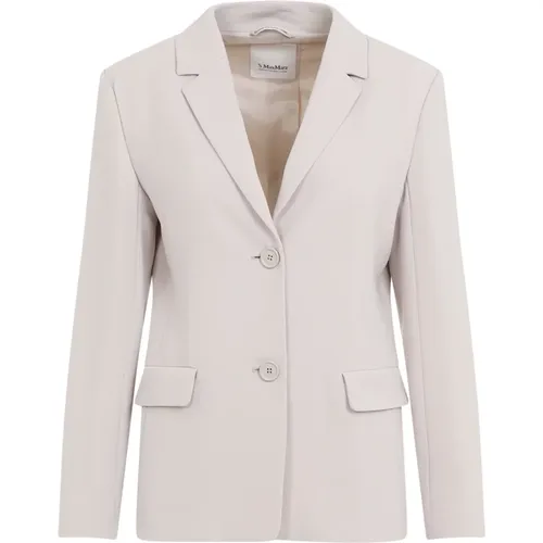 Elegante Cady Jacke in Ecru , Damen, Größe: 2XS - Max Mara - Modalova