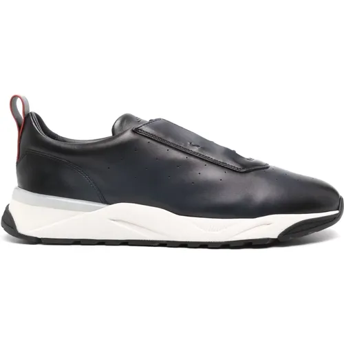 Leder Sneakers mit Gummisohle - Santoni - Modalova