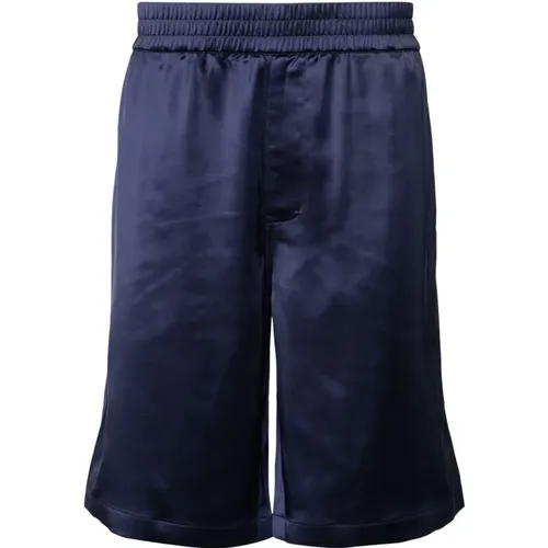 Marineblaue Satin-Shorts - Axel Arigato - Modalova