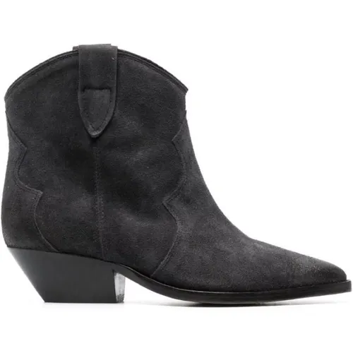 Schwarze Ankle Boots mit Kubanischem Absatz , Damen, Größe: 37 EU - Isabel marant - Modalova