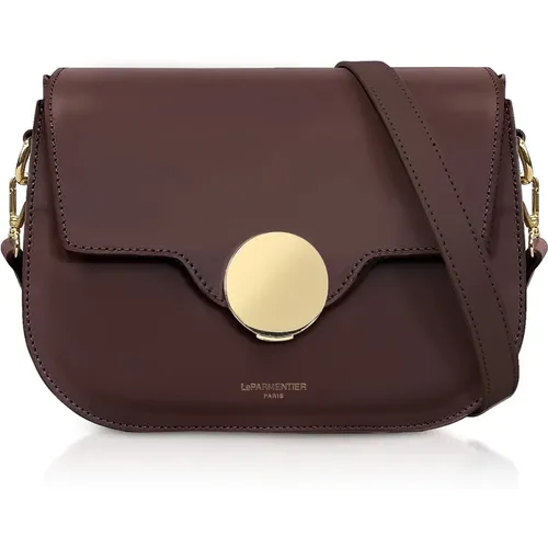 San Pedro Leather Shoulder Bag , female, Sizes: ONE SIZE - Le Parmentier - Modalova