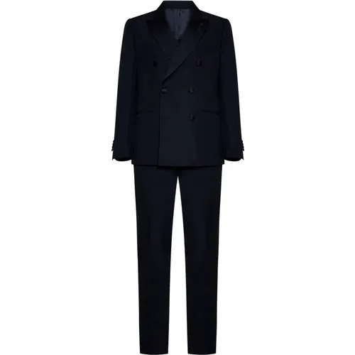 Wool-Mohair Blend Tailored Jacket and Trousers , male, Sizes: S, M - Lardini - Modalova