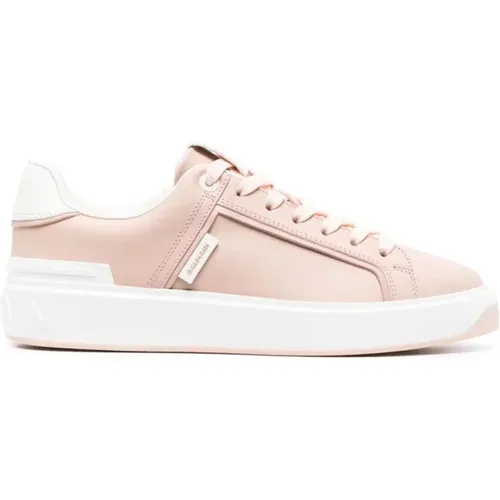 B court-perforated sneakers , female, Sizes: 3 UK, 8 UK - Balmain - Modalova