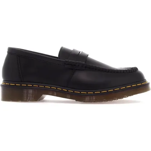 Leather Mocassins with AirWair Sole , male, Sizes: 6 UK - Dr. Martens - Modalova