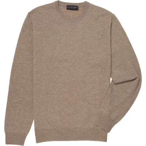 Cashmere Crew-Hals-Pullover , Herren, Größe: S - Brooks Brothers - Modalova