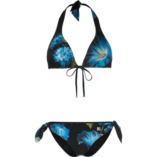 Floral Print Bikini Set , female, Sizes: 2XS - Dolce & Gabbana - Modalova