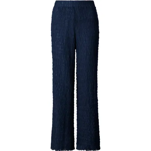 Crinkled straight leg pants , Damen, Größe: L - Rich & Royal - Modalova