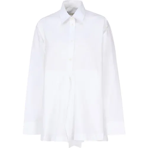 Weiße Baumwoll-Elastan-Hemden , Damen, Größe: M - JW Anderson - Modalova