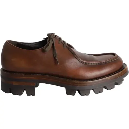 Pre-owned Leder boots , Damen, Größe: 39 1/2 EU - Prada Vintage - Modalova