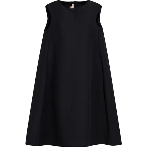 Cotton cady cocoon dress , female, Sizes: XS - Marni - Modalova