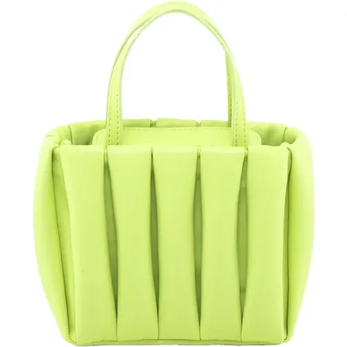 Vegan Fabric Mini Tote Lime , female, Sizes: ONE SIZE - THEMOIRè - Modalova