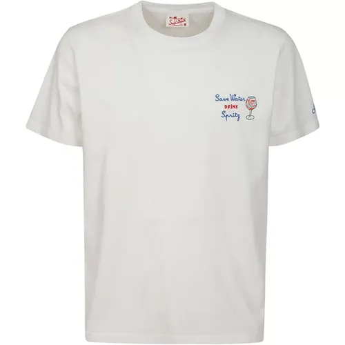 Portofino Cotton T-Shirt with Print , male, Sizes: S, L - MC2 Saint Barth - Modalova