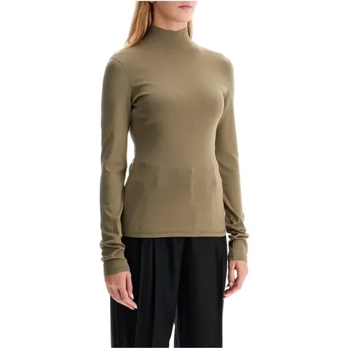 Turtle Neck Leichtes Jersey Top , Damen, Größe: S - Lemaire - Modalova