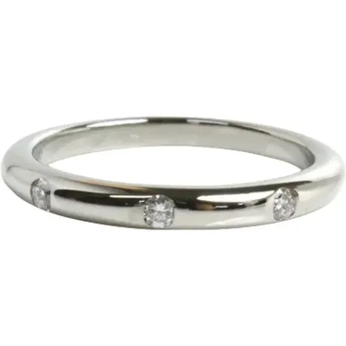 Pre-owned Platinum rings , female, Sizes: ONE SIZE - Bvlgari Vintage - Modalova