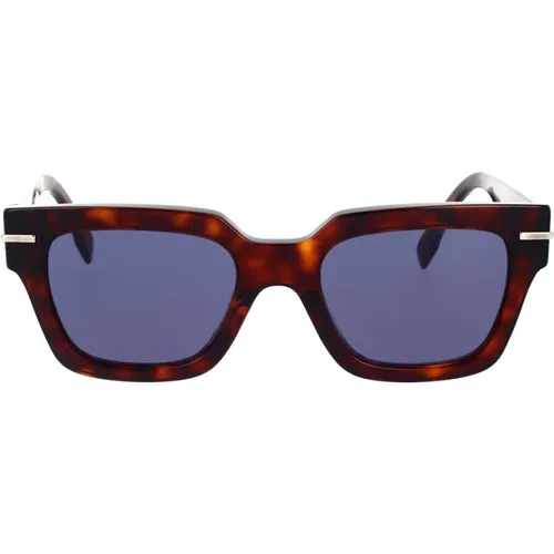 Graphy Sonnenbrille mit blauen Gläsern,Sonnenbrille GRAPHYLarge - Fendi - Modalova