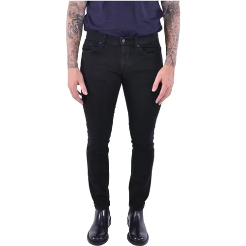 Schwarze Skinny Fit Stretch Jeans - Dondup - Modalova