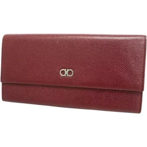 Pre-owned Leather wallets , female, Sizes: ONE SIZE - Salvatore Ferragamo Pre-owned - Modalova