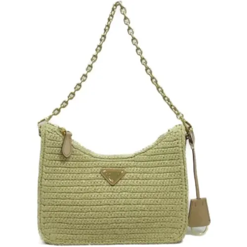 Pre-owned Raffia prada-bags , female, Sizes: ONE SIZE - Prada Vintage - Modalova