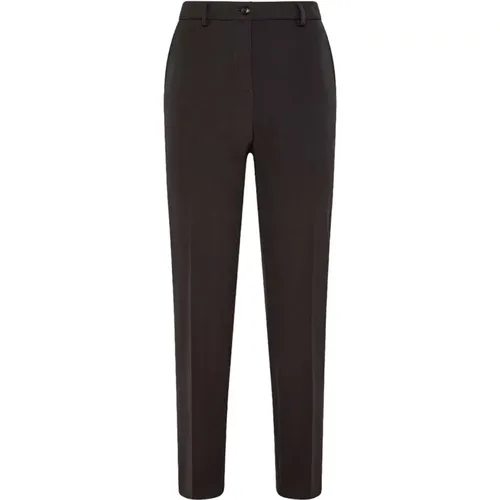 Gabardina Chinos with Belt and Ironed Folds , female, Sizes: 2XL, M, L, S, XL, XS - Seventy - Modalova