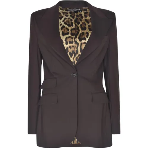 Plain Button Blazer , female, Sizes: S, M, XS - Dolce & Gabbana - Modalova