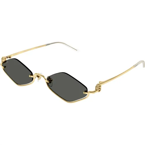 Gold Graue Sonnenbrille Gg1604S - Gucci - Modalova